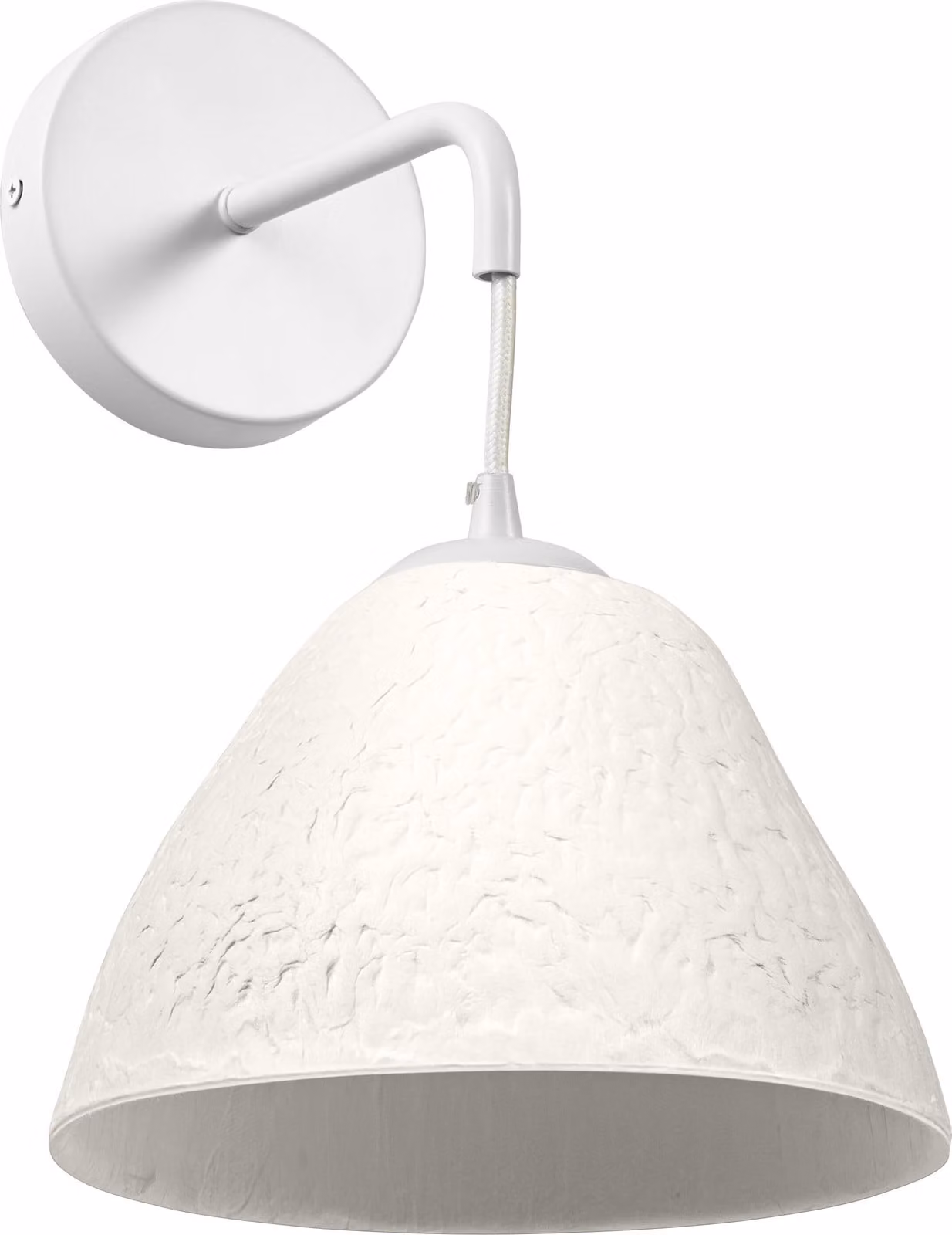 OSRAM applique Decor Camel Bell bianco in metallo e cartapesta, E14, lunghezza 220 mm, paralume in materiale riciclato, sostenibile grazie alla sorgente luminosa sostituibile, facile installazione