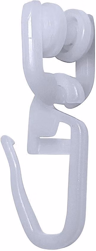 Ganci pieghevoli per guide a T, camper, 100 pezzi, bianco, set di accessori