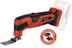 Multi elettroutensile Einhell Tc Mg 18 Li Solo POWER X-CHANGE 18V rosso (batteria non inclusa)