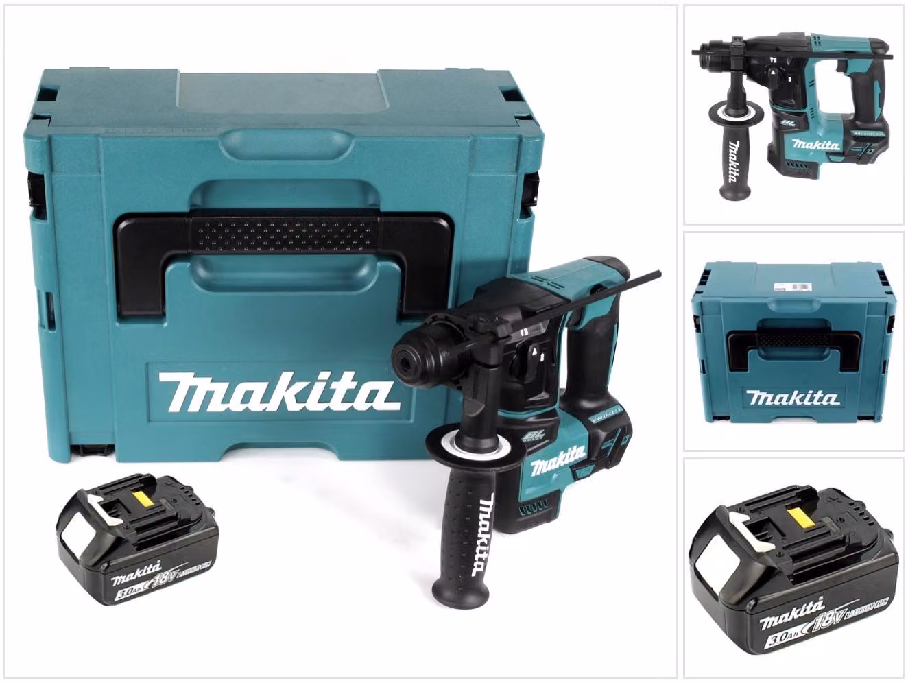 Makita DHR 171 F1J Tassellatore a batteria 18V / 1,2J / SDS Plus + 1x Batteria 3,0 Ah + Valigetta Makpac - senza caricabatterie