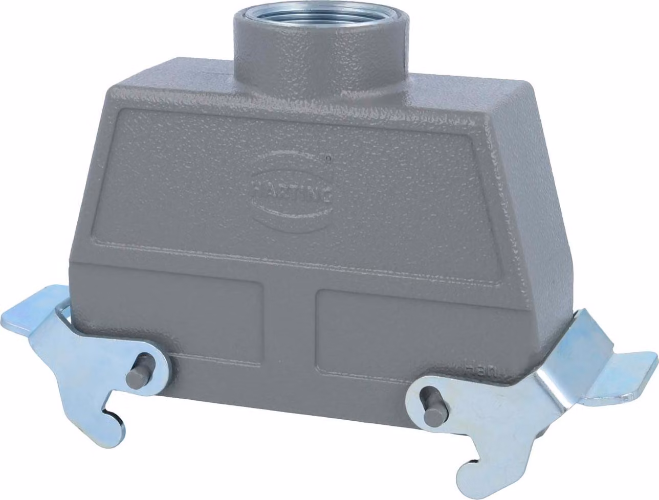 HARTING Han 24B Contenitore tubolare alto, 1xM32 uscita cavo diritta, con 2 staffe trasversali Vite M32 Area di serraggio 11,0 mm -