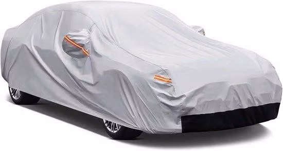 Coperture per auto, impermeabili, traspiranti, a 6 strati, taglia 3XL, nero