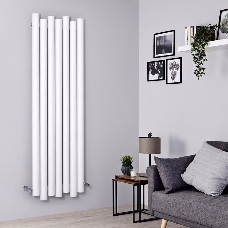 Radiatore Verticale in Alluminio Bianco 1800x550mm 1320W Termosifone di Design - Laeto