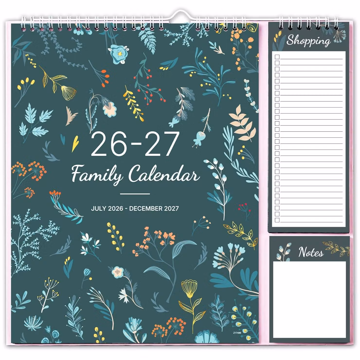 Calendario familiare 2026 - Calendario da parete con 5 colonne