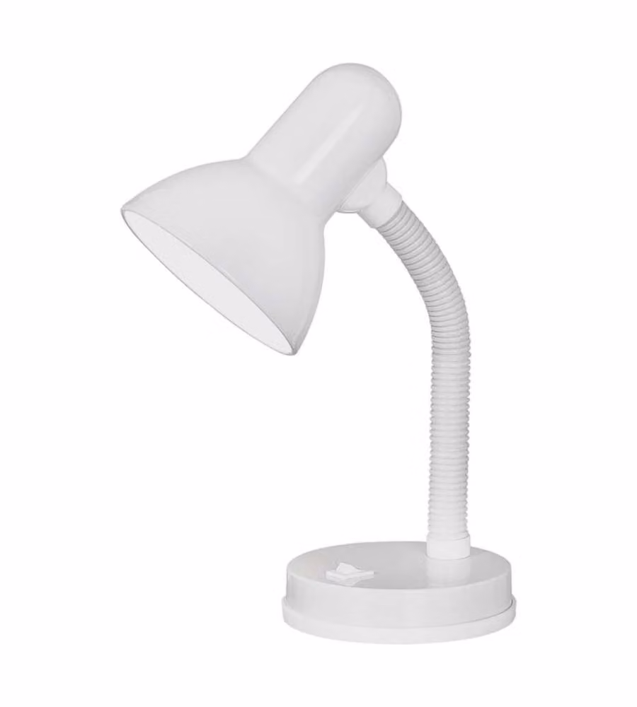 Eglo Lampada da Tavolo Basic Bianco 300 mm Design Minimalista E27