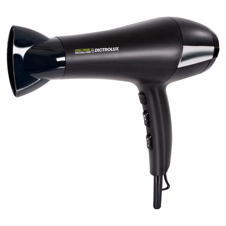 Asciugacapelli con Ionizzatore DICTROLUX Ionic Prime 2400 Watt, Nero