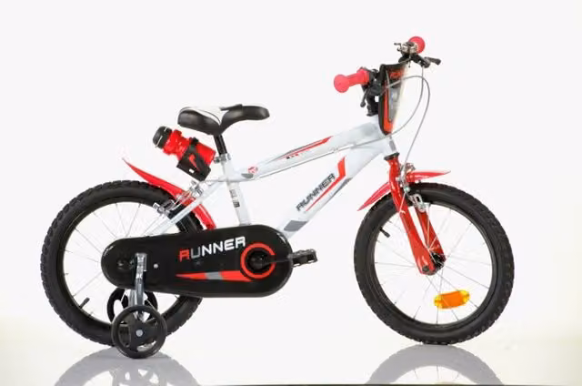 Bicicletta per bambini SCH RUNNER 16 pollici in metallo nero, adatta per altezza tra 105 e 135 cm – 1