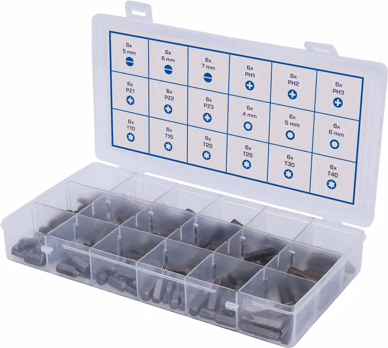 Assortimento di punte, 108 pezzi