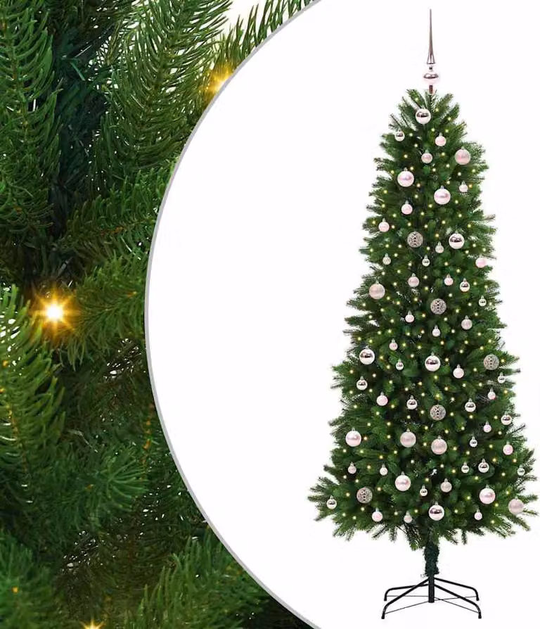 Albero di Natale con 300 LED con supporto Verde 240 cm PE