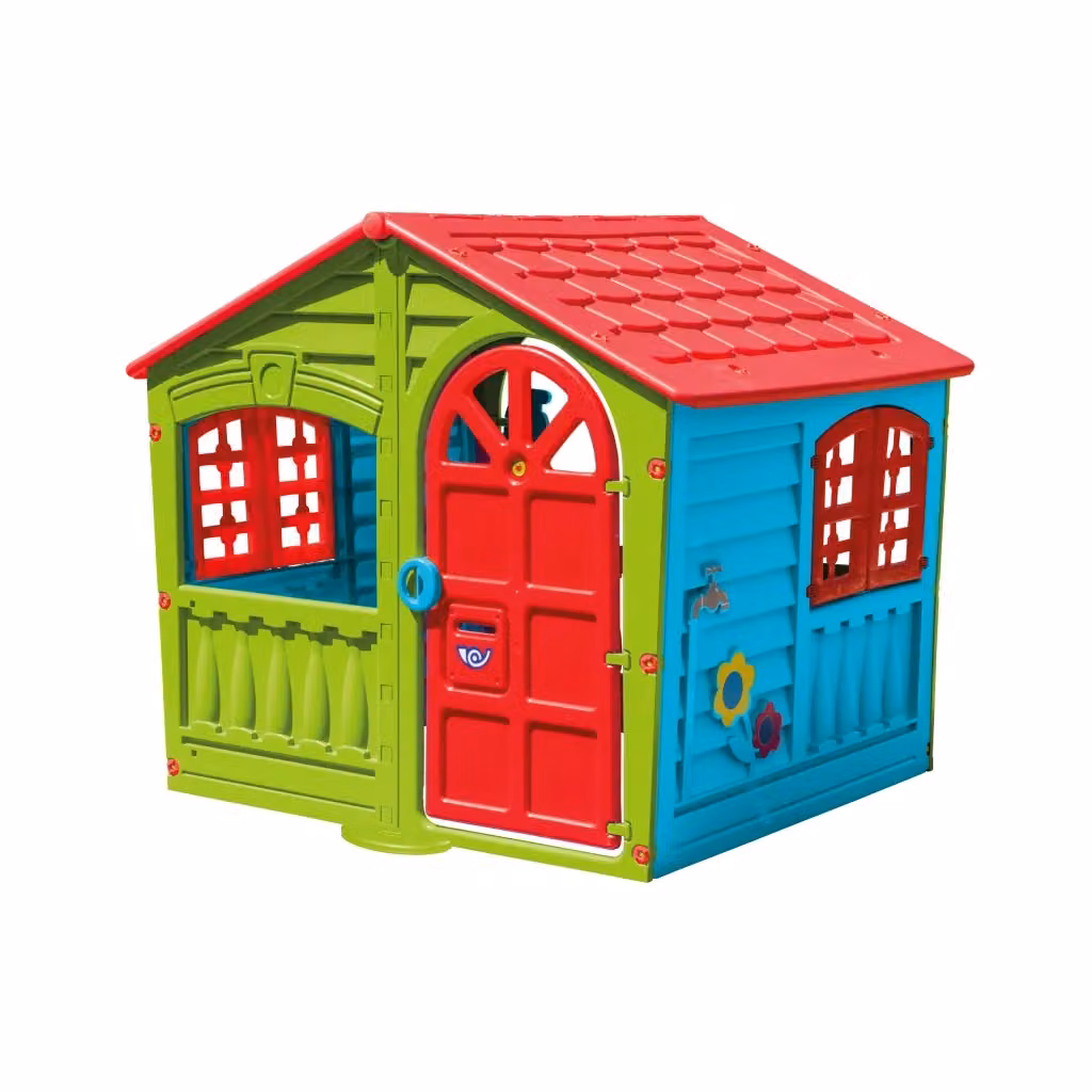 Casetta Gioco per Bambini House of Fun in Plastica Multicolore L/P/H: 130 x 111 x 115 cm – 2