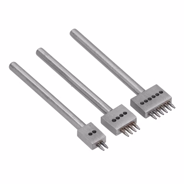 Strumento perforato in pelle, kit di strumenti per l'artigianato in pelle, kit per il cuoio fai da te, strumento di punzonatura, punzone in pelle, artigianato in pelle