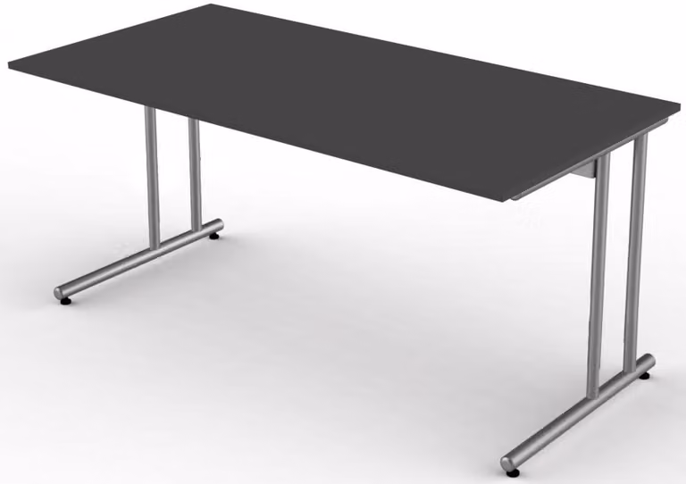 Scrivania Start Up, varie misure, antracite, dimensioni piano d'appoggio:160 x 80 cm