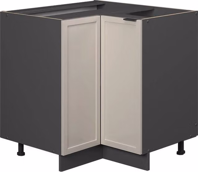 Mobile ad angolo cucina Fame-Line GrigioBeige/Antracite 80.5 cm senza piano di lavoro Vicco