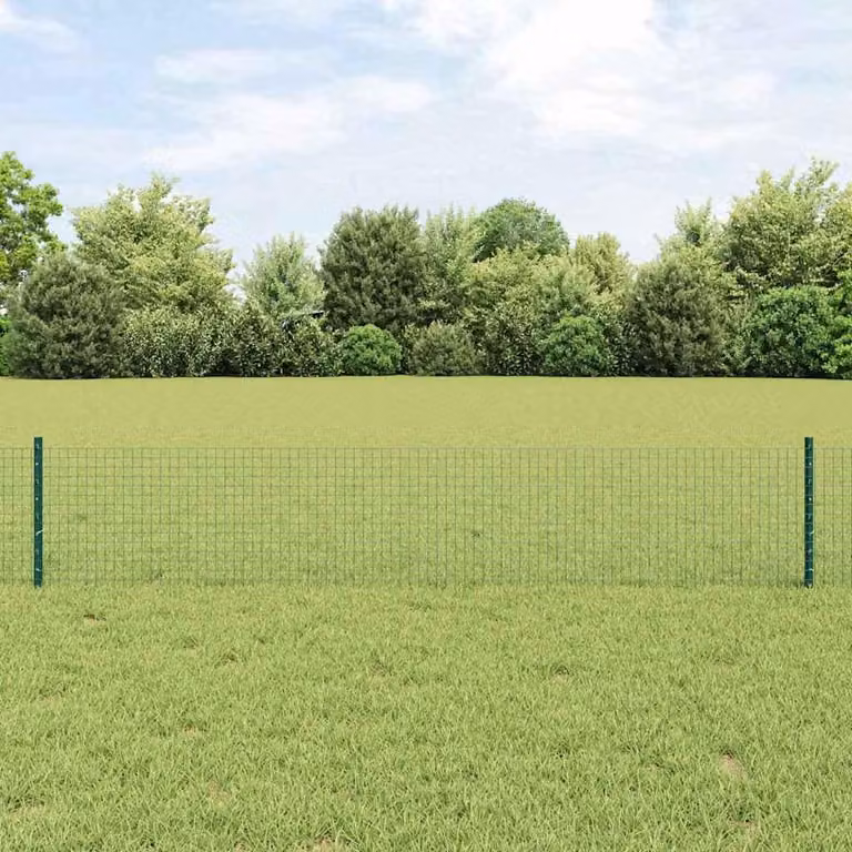 Maison Exclusive - Recinzione con Posto Verde 0,4 x 10 m Acciaio e PVC