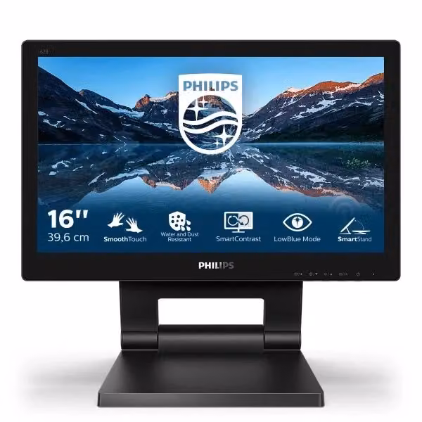 Monitor Touch Screen Philips 162B9T/00 da 15,6 pollici HD, Nero – 2