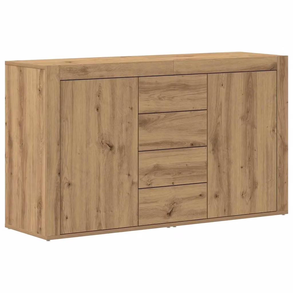 Credenza moderna vidaXL in rovere marrone L: 120 cm, P: 36 cm, H: 69 cm – 2