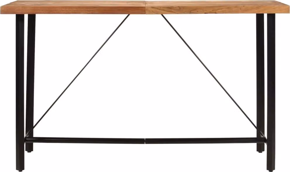 Tavolino da Bar 180x70x107 cm Legno Massello di Acacia e Ferro