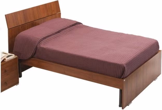 Letto una piazza e mezza per camera noce antico cm 200x131xH 98