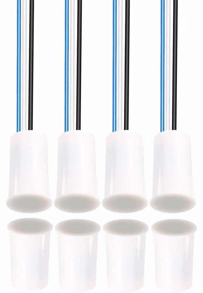 4 set di interruttori magnetici bianchi, configurazione NO/NC, per sistemi di allarme e controllo accessi