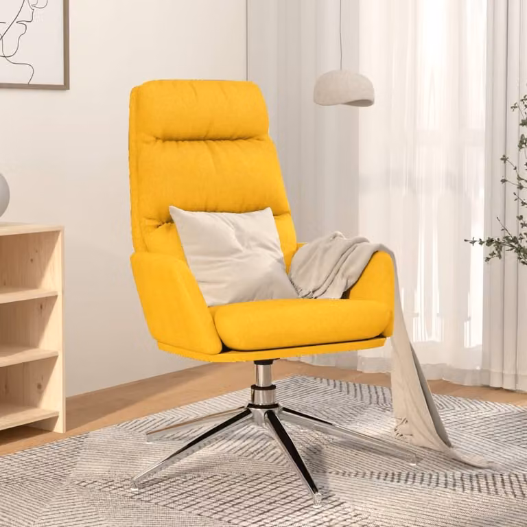 Maison Exclusive - Poltrona relax in tessuto giallo senape
