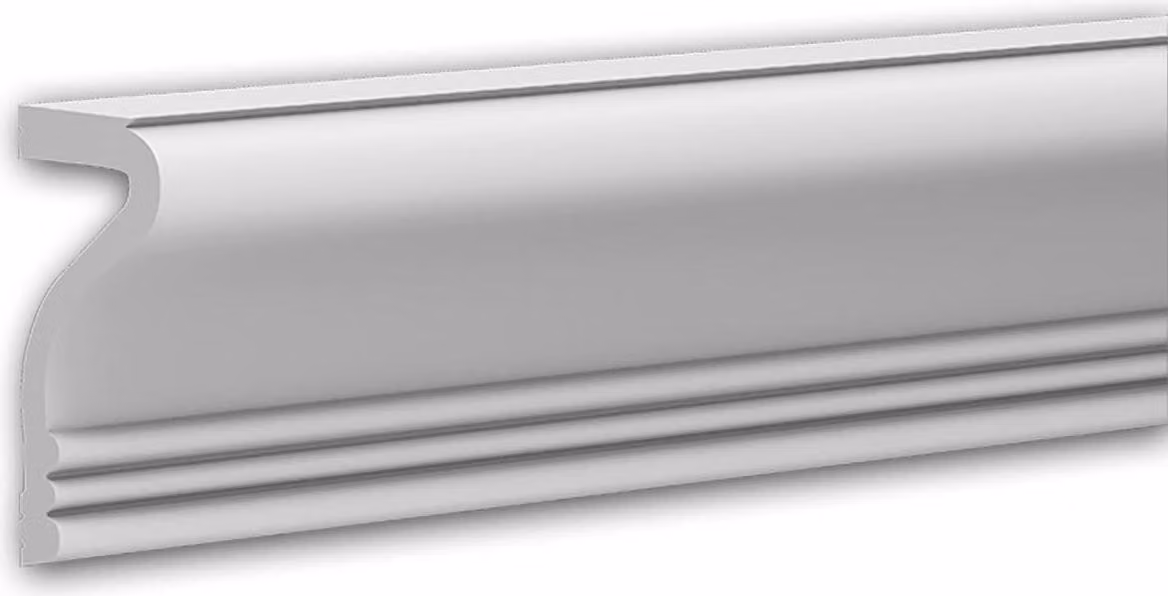 Profhome 651392 Modanatura per pareti Modanatura per fregio Modanatura decorativa Modanatura per stucco 2 m
