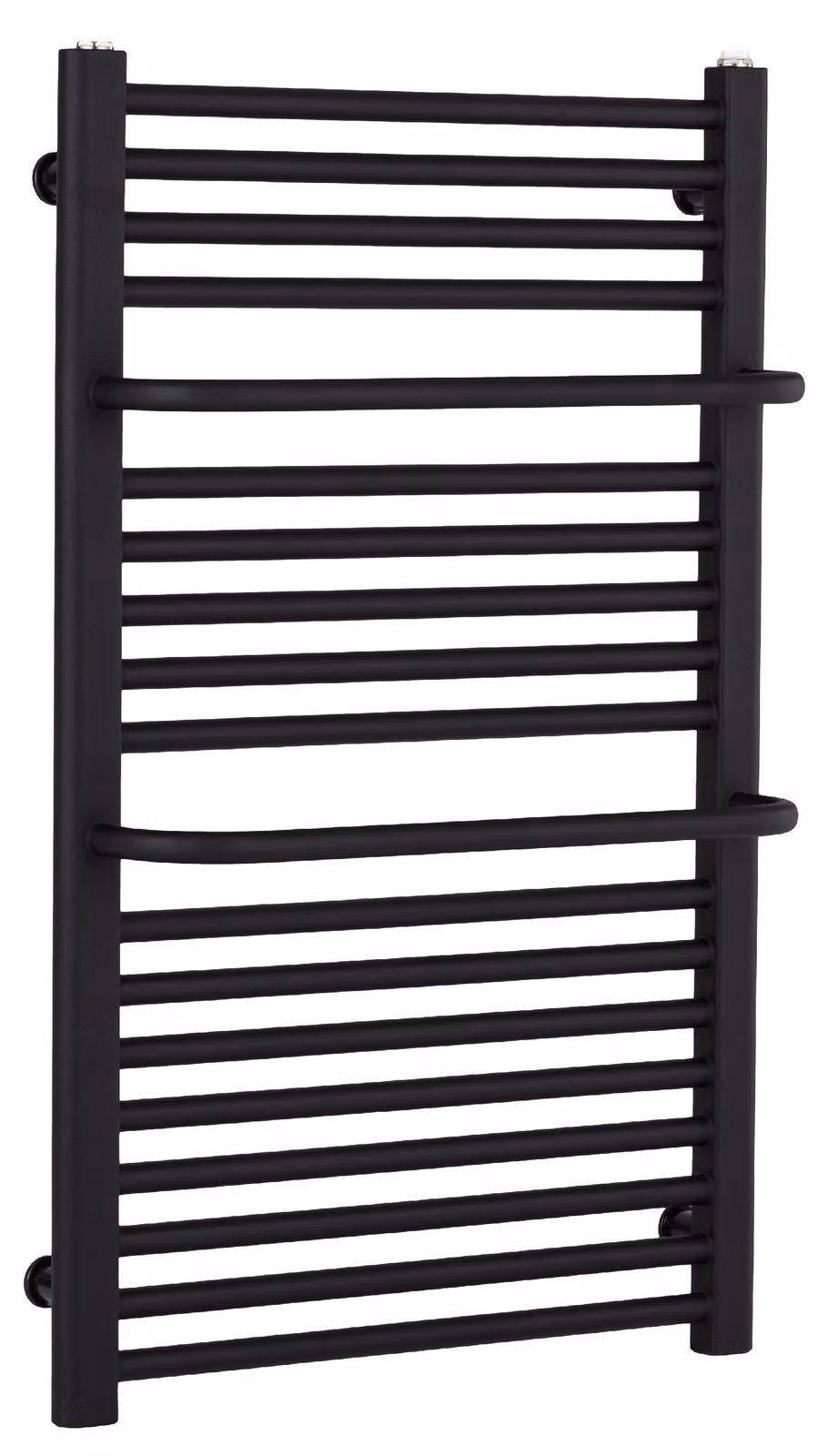 CERANO - Radiatore da bagno Antonio - collegamento laterale - 484 W - nero opaco - 860 x 550 mm