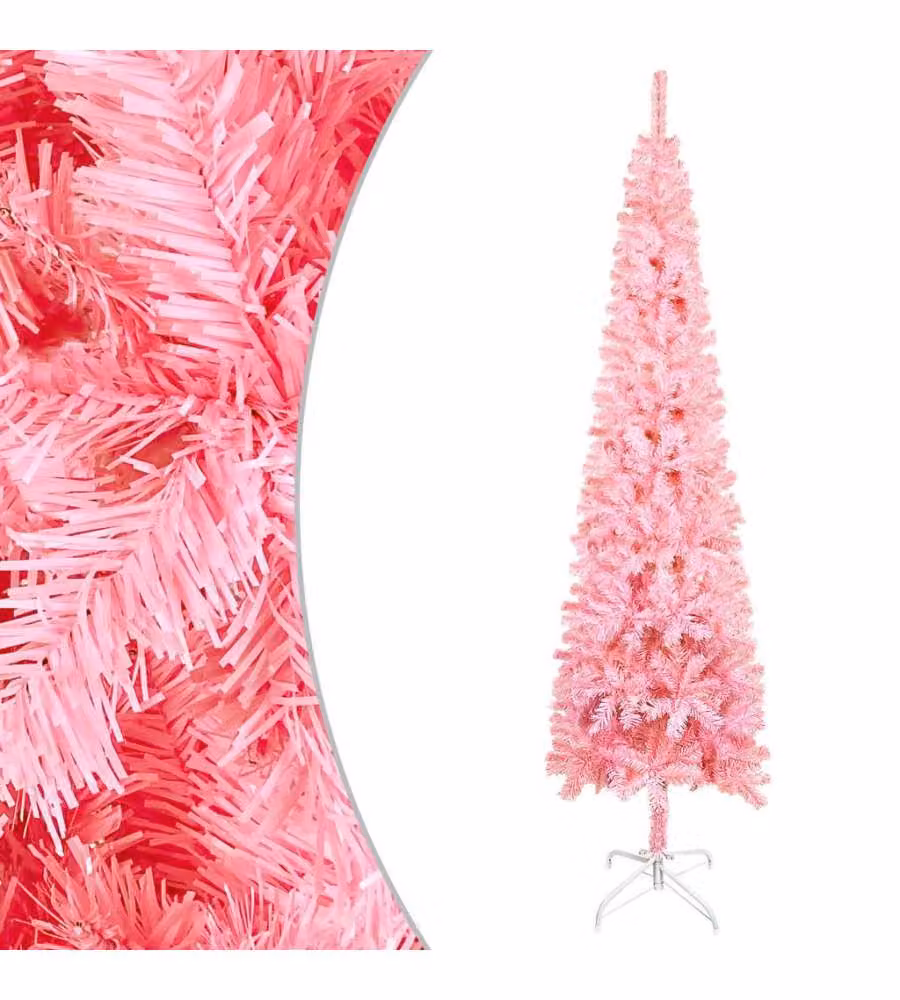 Albero di Natale Sottile Rosa 120 cm