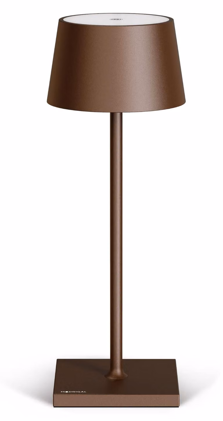 Lampada da tavolo Madrigal Stilosa, senza fili - Lampada da tavolo LED - Lampada ricaricabile a batteria, senza fili, con dimmer e controllo touch - Lampada da tavolo ricaricabile tramite USB-C - Lampada da tavolo a batteria, adatta anche per l'esterno -