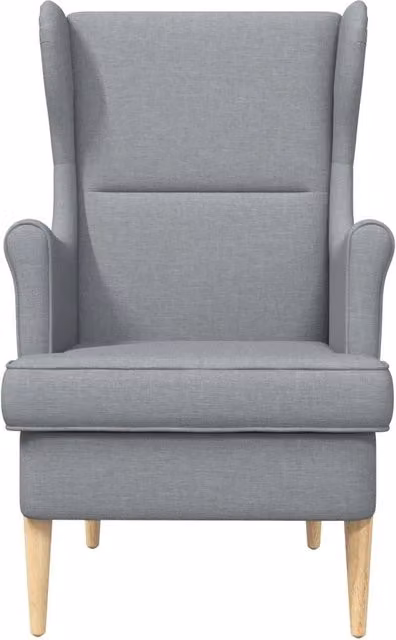 Poltrona Relax Design In Grigio con Braccioli e Struttura in Metallo e Legno