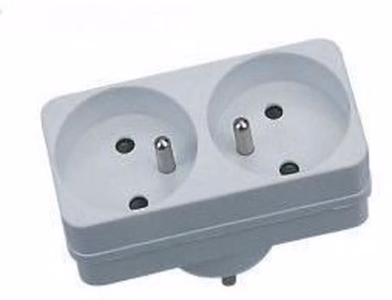 Biplite - GAO - 2x16A - Bianco, conforme a NF