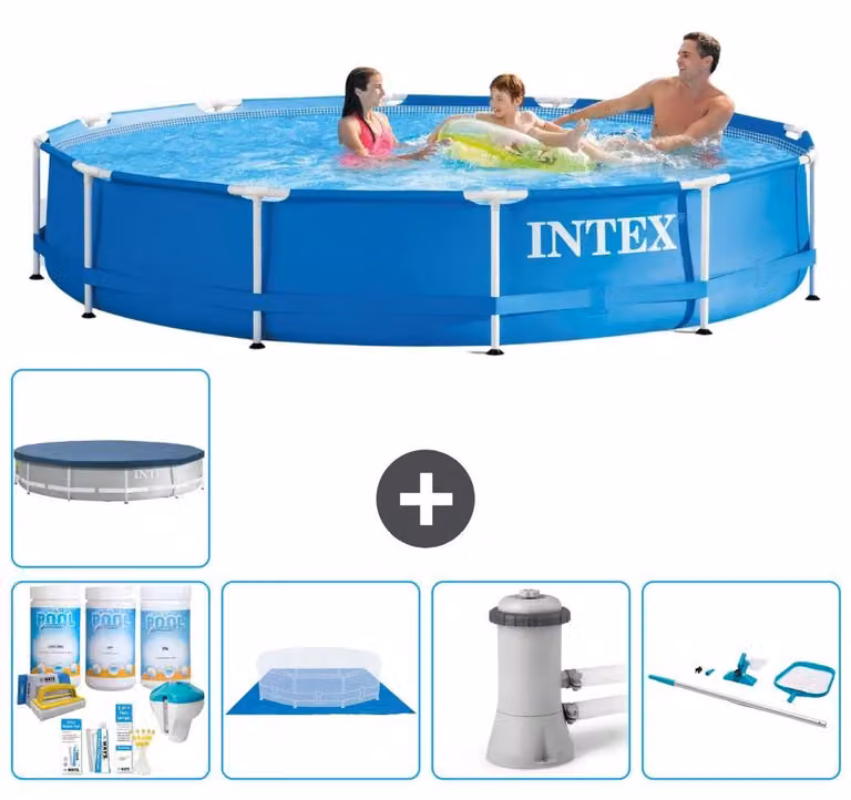 Piscina fuori terra a struttura - 366x76 cm - 6 pezzi - Modello S20431