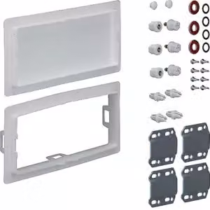 Set di collegamento, universale, verticale, per armadio a 3 ante, P 160 / 205 mm, QuickSet