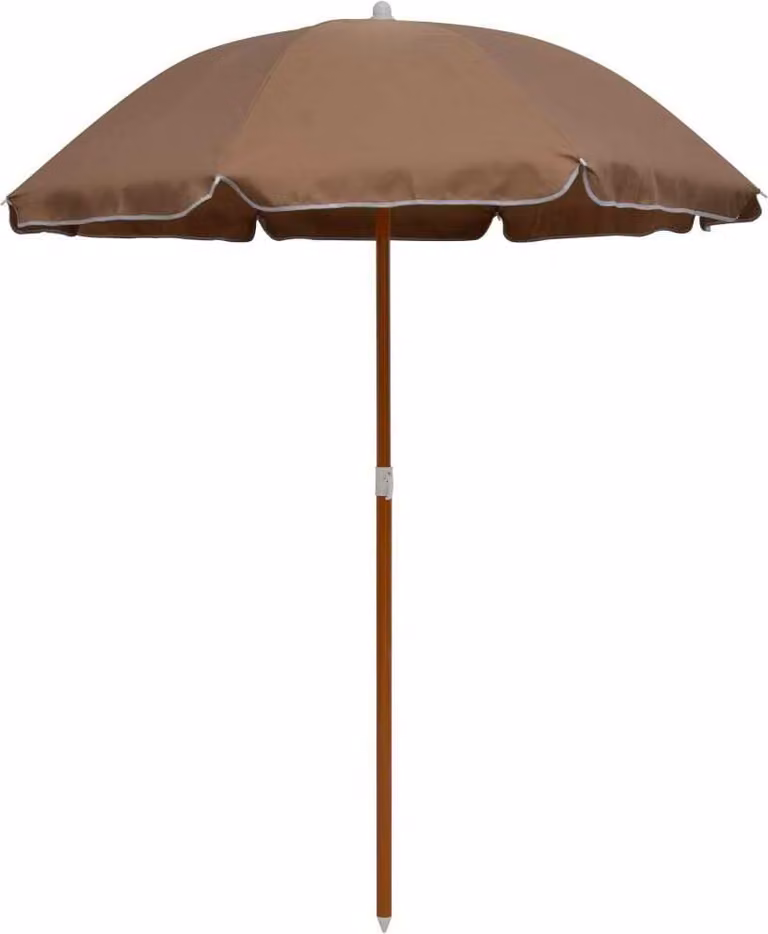 Maison Exclusive - Ombrellone con palo in acciaio, 180 cm, color tortora
