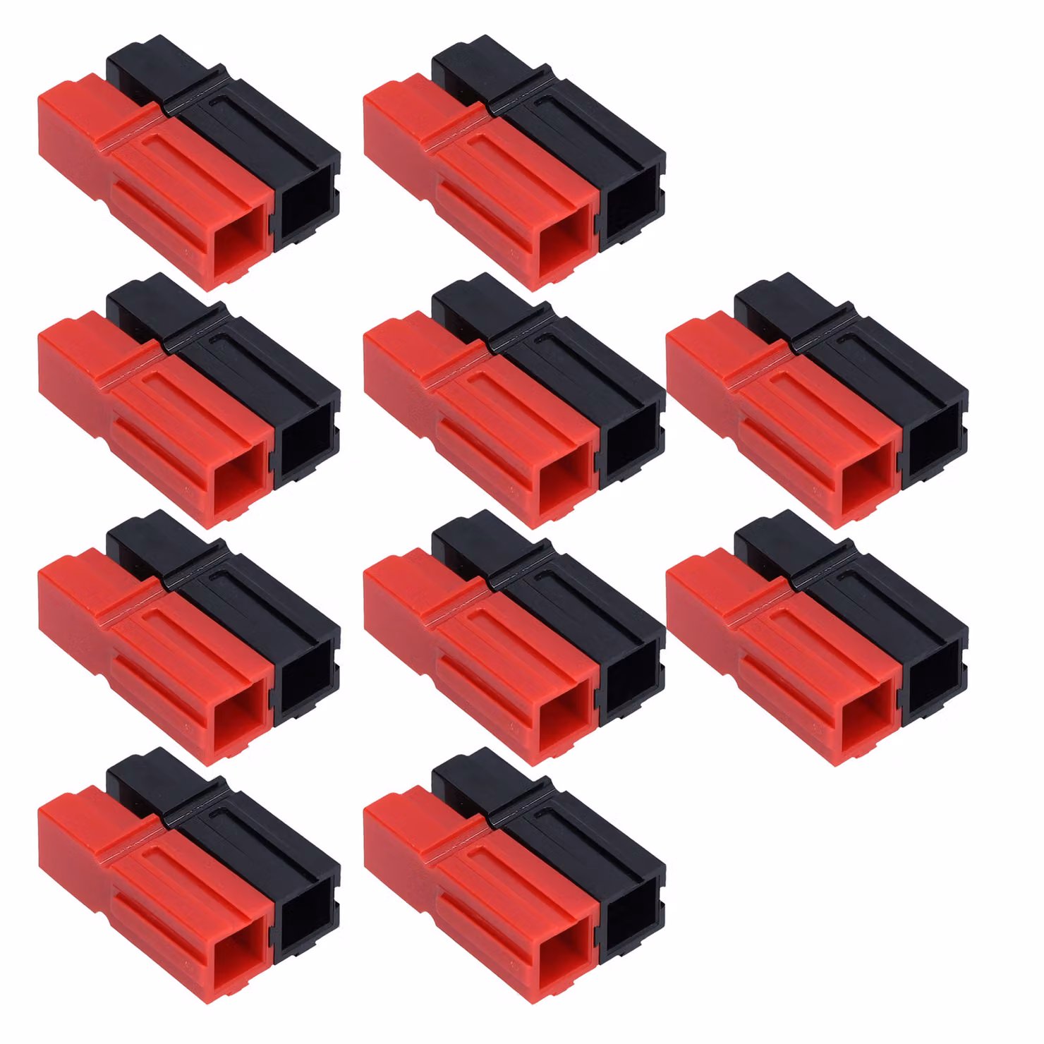 10 coppie di connettori per batterie, contatti, rosso/nero, connettori per moduli singoli, morsetti, 75 A