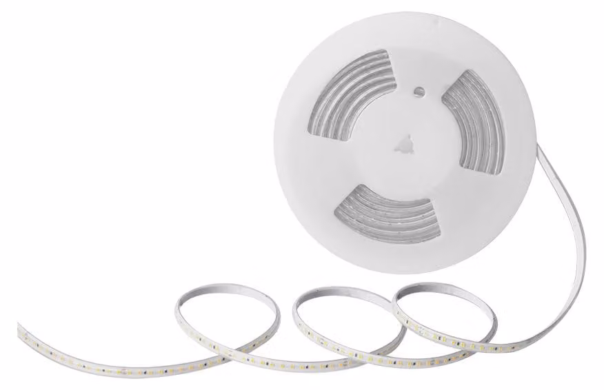V-TAC Strip LED alimentazione 220V con schuko10.5W/m 10m 120 LED/m SMD2835 luce 4000k IP65 10mm - 23728