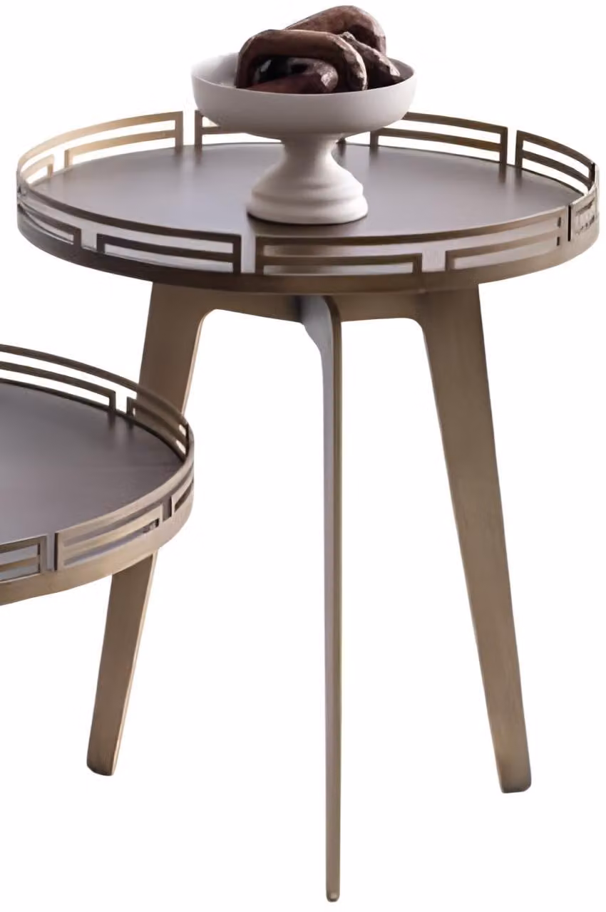 Robuster Runder Beistelltisch Exklusive Wohnzimmer Holztische