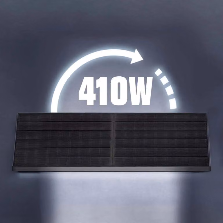 Pannello solare monocristallino - Pannello per balcone - Sistema di energia solare - Pannello sostenibile - Potenza: 410 Watt