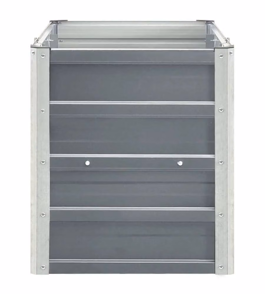 Letto Rialzato in Acciaio Zincato 240x40x45 cm Grigio