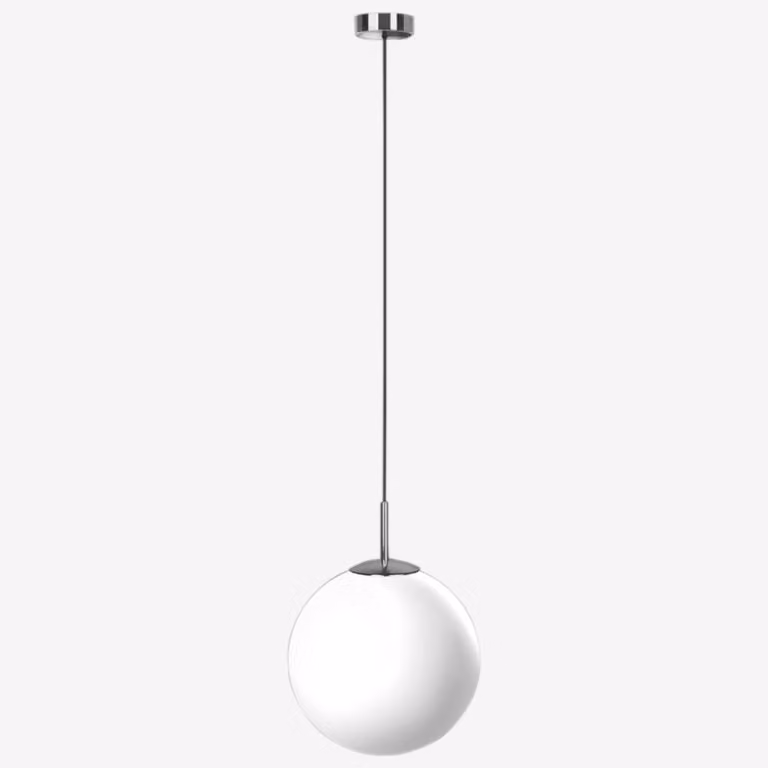 Lampada a sospensione LUCIS POLARIS ZKS 18,3 W LED 3000 K vetro cromato opalino ZKS.L3.400.80