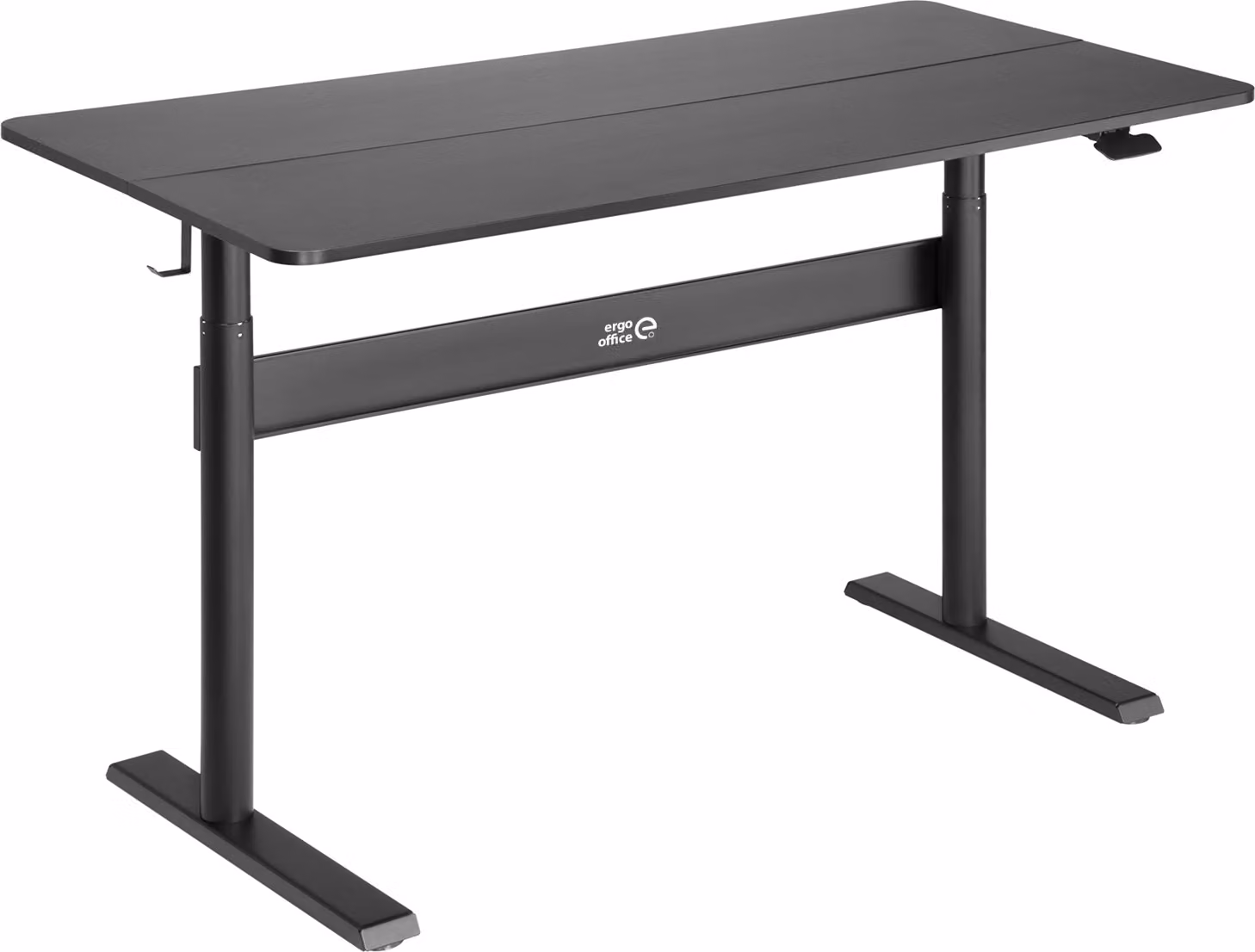 Scrivania con piano 140x68cm Ergo Office, con molla a gas, regolabile in altezza, per lavorare in piedi e seduti, altezza massima 115cm, ER-453