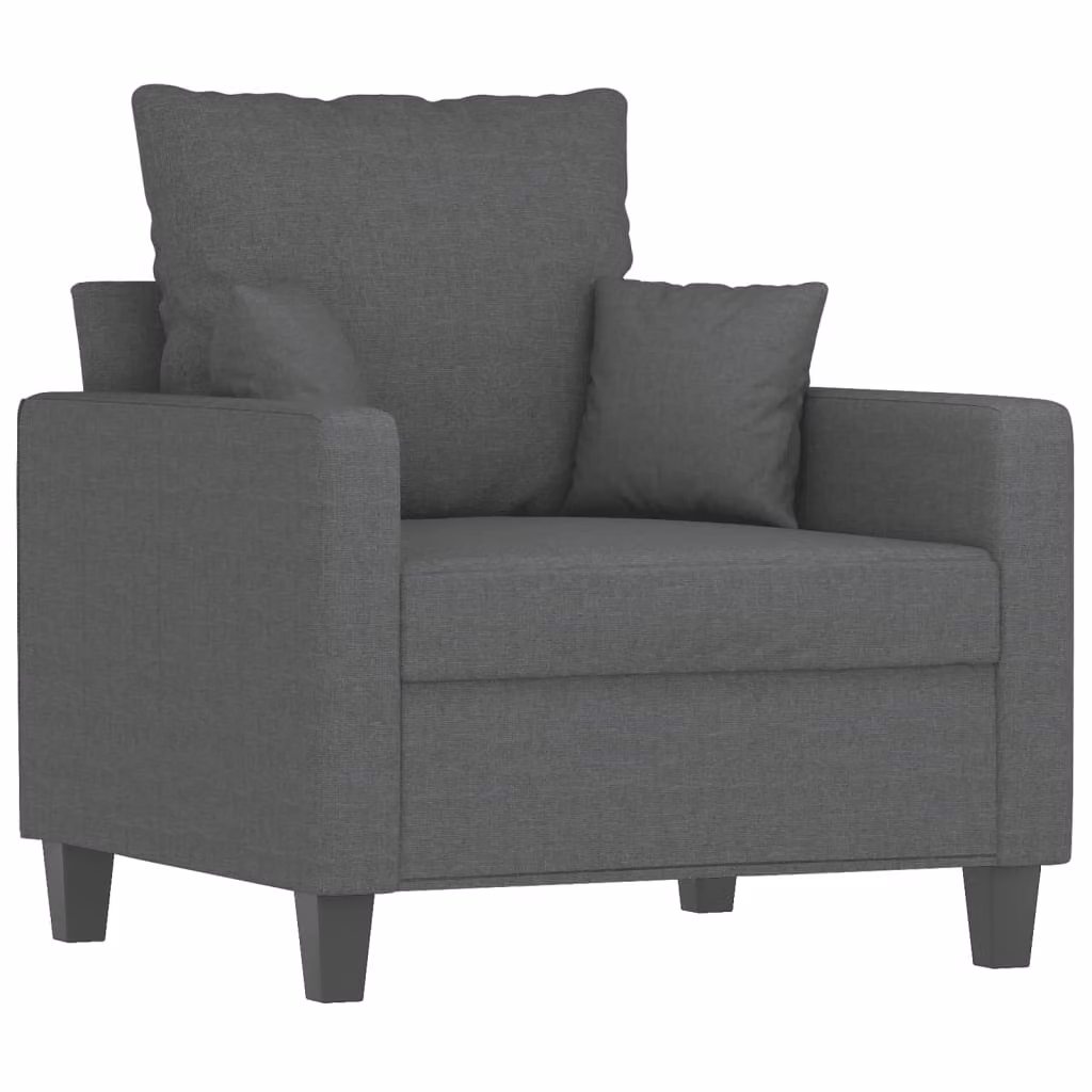 Poltrona Grigio Scuro 60 cm in Tessuto
