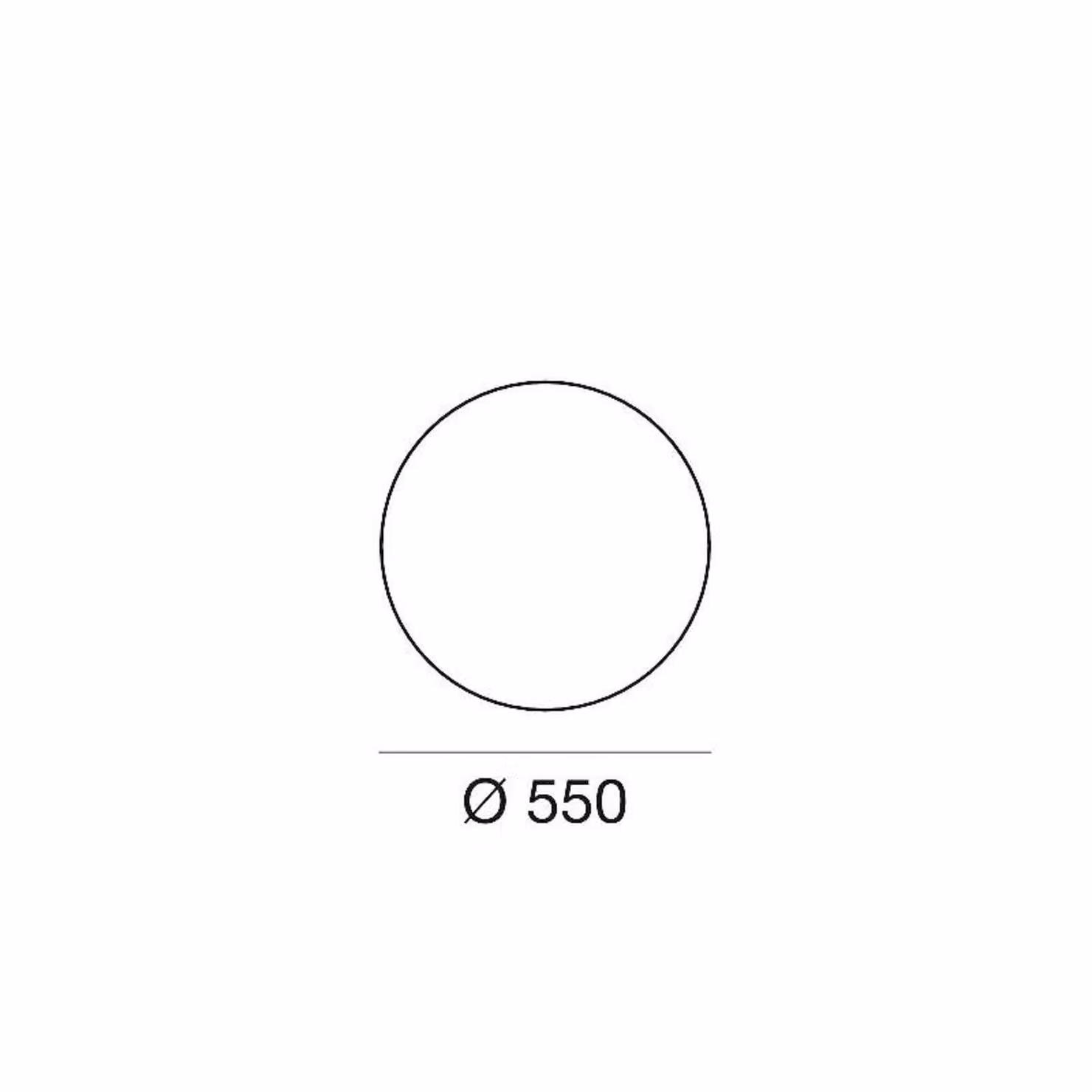 Linea Light Lampada LED da terra Oh!, Ø 55 cm, E27, policarbonato, bianco Oh!, Bianco / Opale, Plastica
