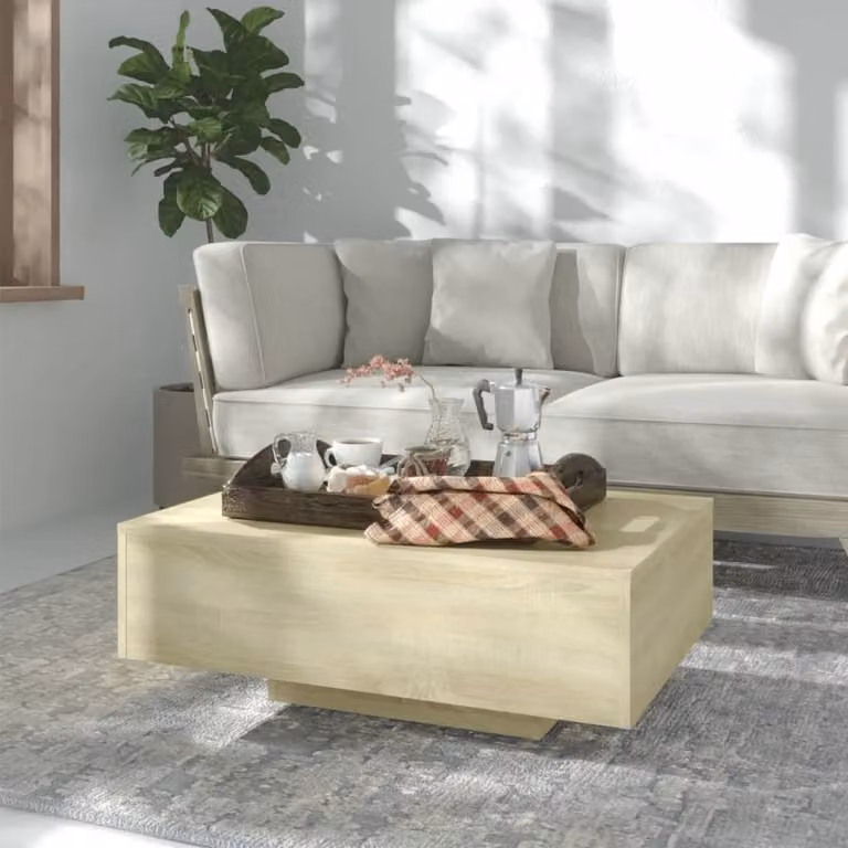 Maison Exclusive - Tavolino Sonoma in rovere 85x55x31 cm Materiale ligneo