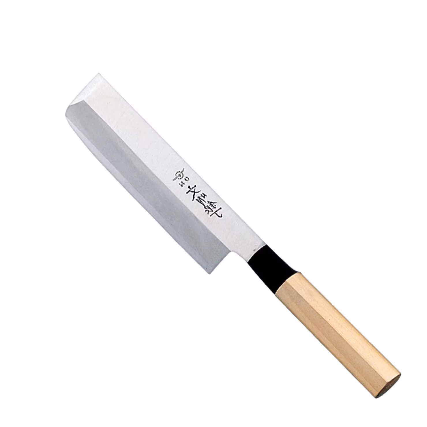 Coltello Usuba affilatura asimmetrica cm 18 linea Bunmei di Global con manico in legno Honki