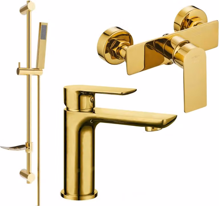 Mexen Alfa DF02 set doccia, dorato - 745704DF02-50