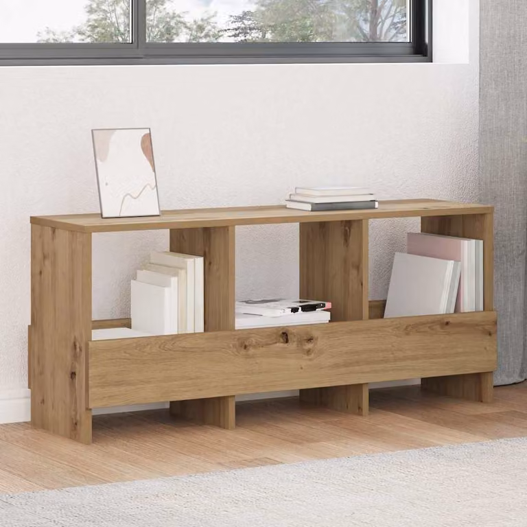 Scaffale per riviste vidaXL in legno marrone stile moderno L 102 x P 30 x H 45 cm