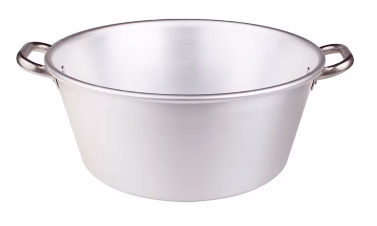 Bacinella per marmellata in alluminio 3mm, diam. 60cm