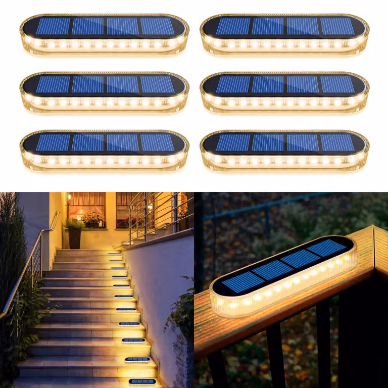 Lampade solari a LED per esterni, luce bianco caldo, 2700 K, grado di protezione IP68, 30 LED