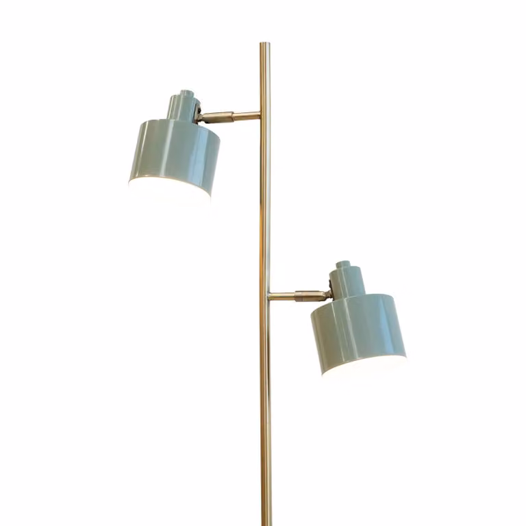 Dyberg Larsen Lampada da terra Ocean, Verde, Soggiorno / Sala da pranzo, Metallo, Scandinavo, Lampada da terra