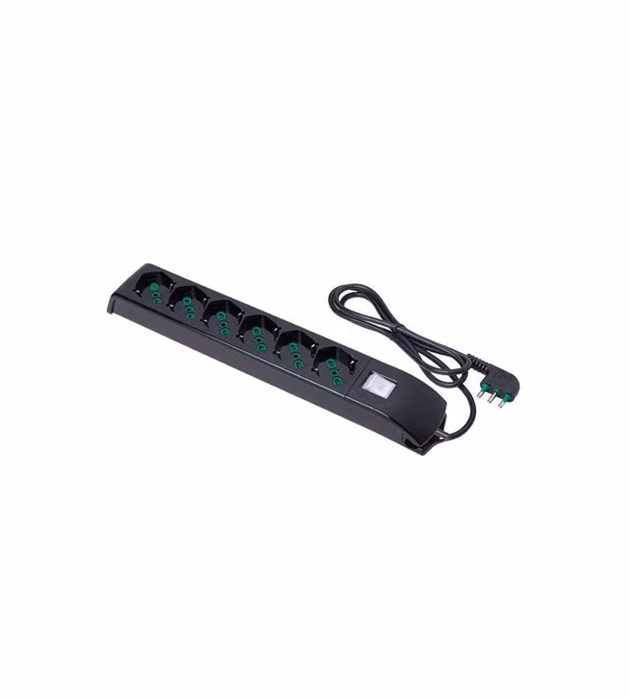 Multipresa 6X2Pt Sk Int Af Nero    Fido 410241 Fme